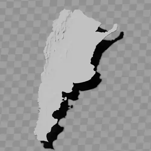 Argentina topography relief maps collection