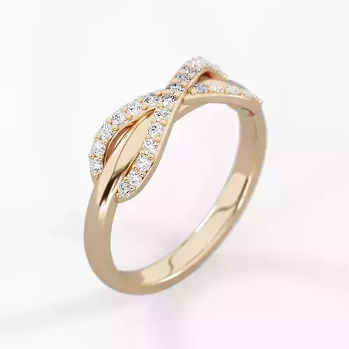 Infinity ring with stones finger size 11