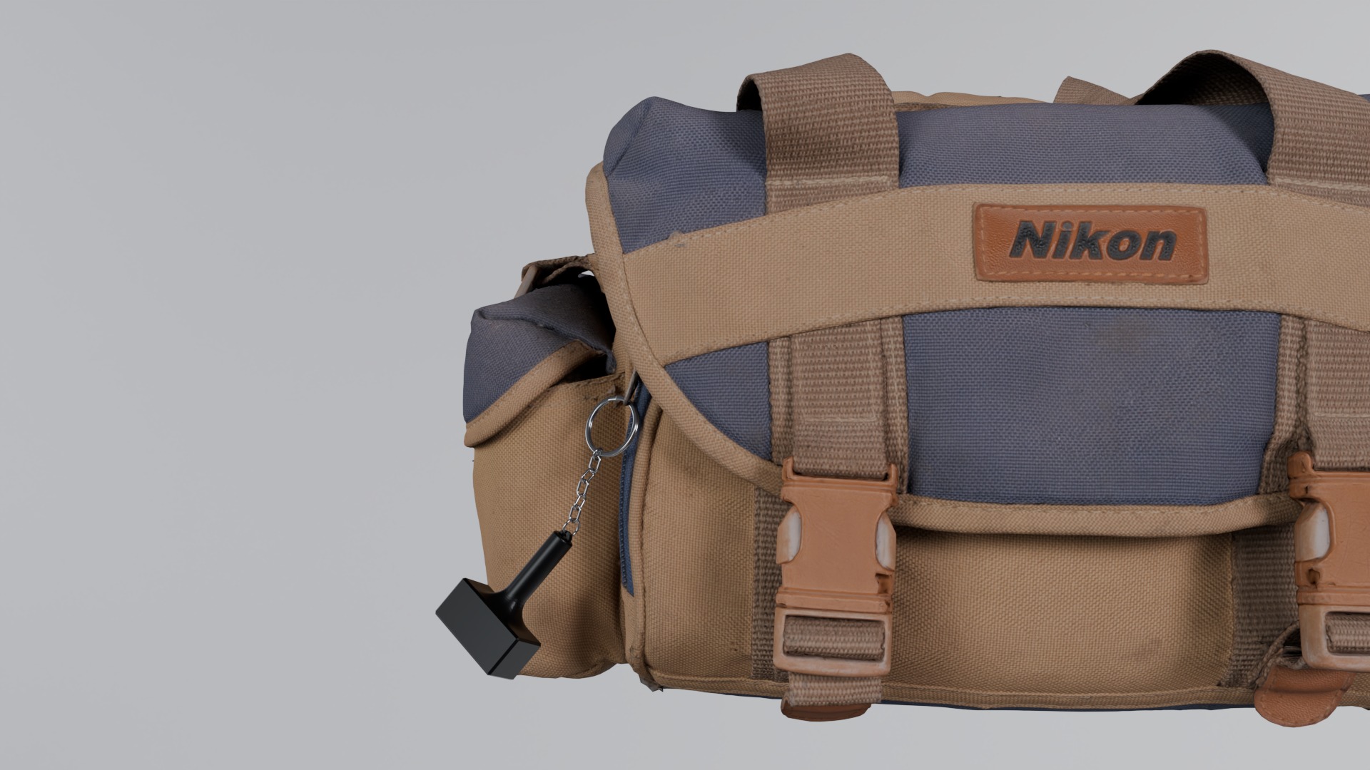 Hammer Keychain 3D print model_2