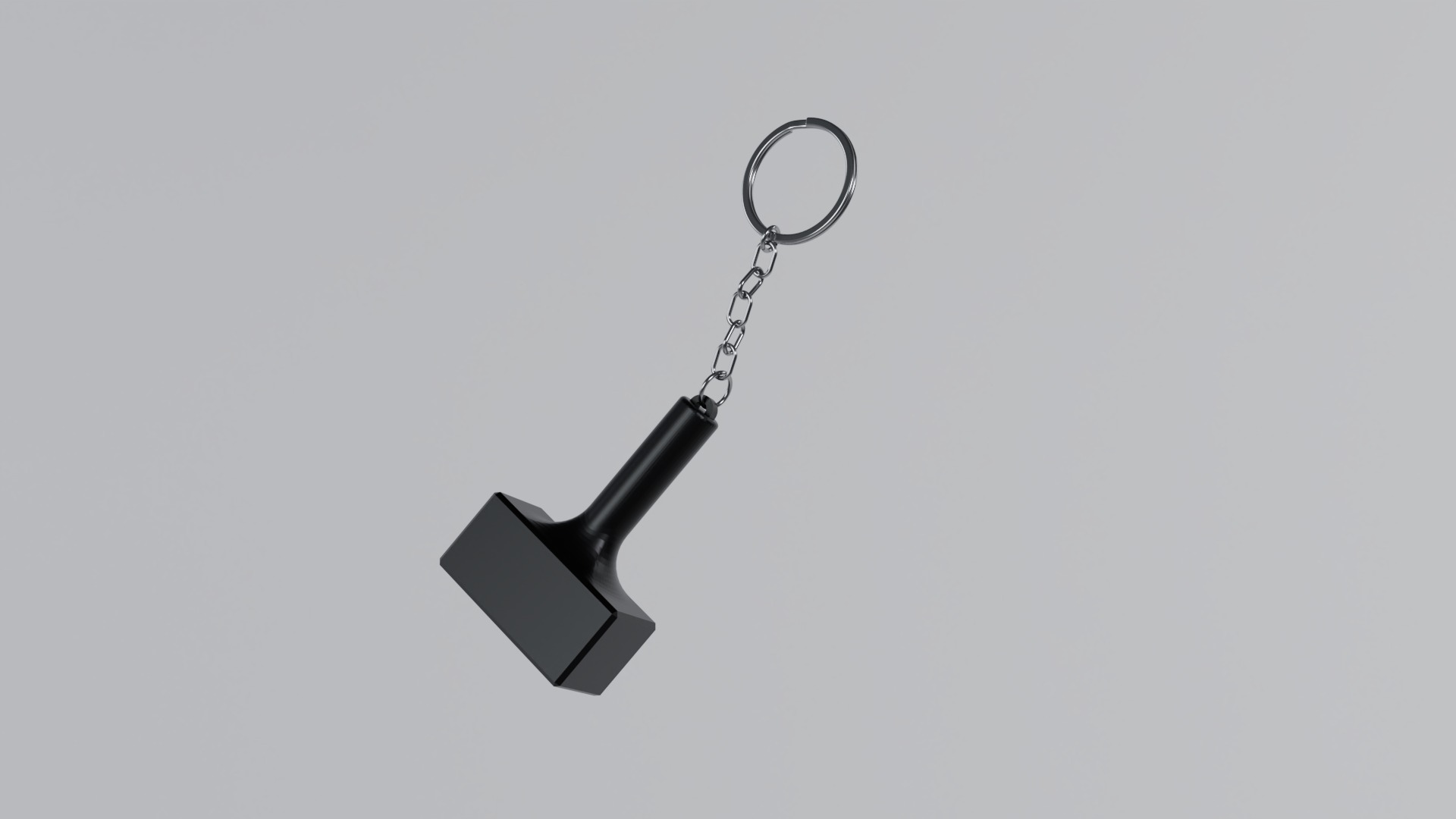 Hammer Keychain 3D print model_1
