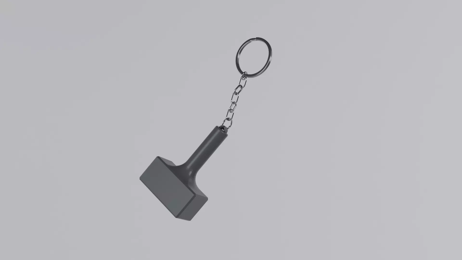 Hammer Keychain 3D print model_0