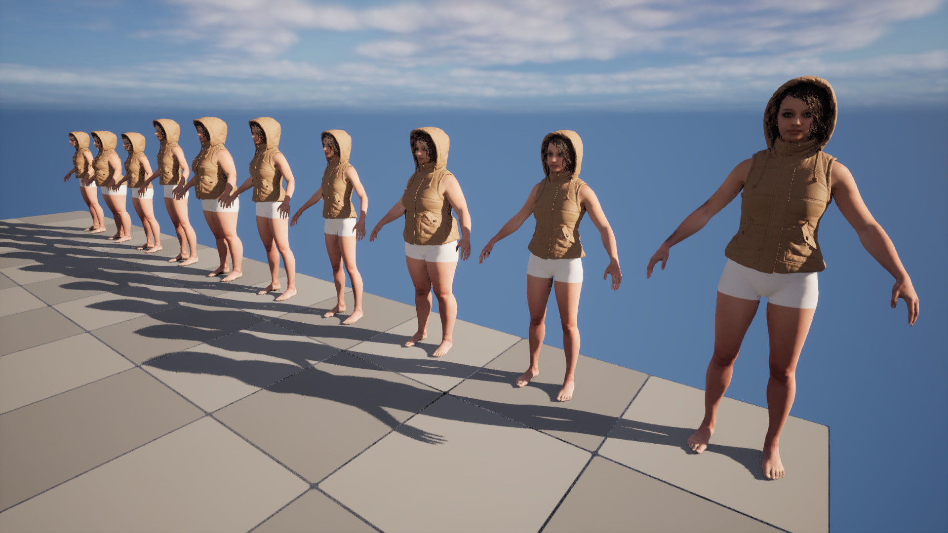 Vest 92 - All MH Bodies and UE5 Skeletons - Rigged Low-poly 3D model_18