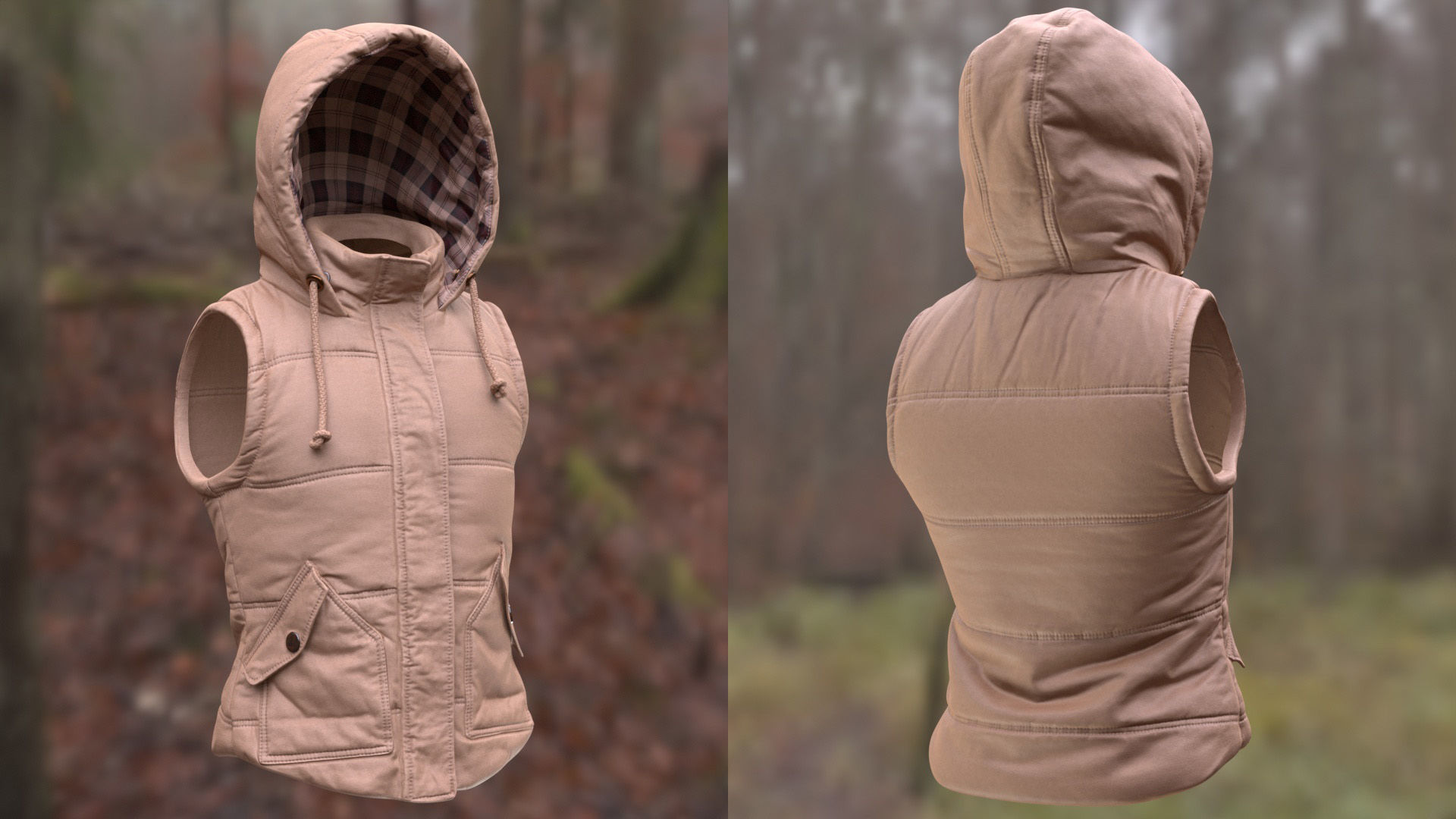 Vest 92 - All MH Bodies and UE5 Skeletons - Rigged Low-poly 3D model_8