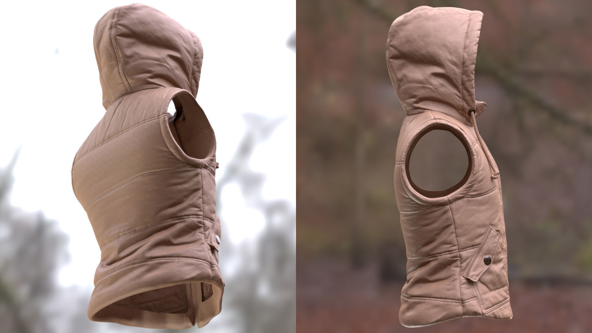 Vest 92 - All MH Bodies and UE5 Skeletons - Rigged Low-poly 3D model_12