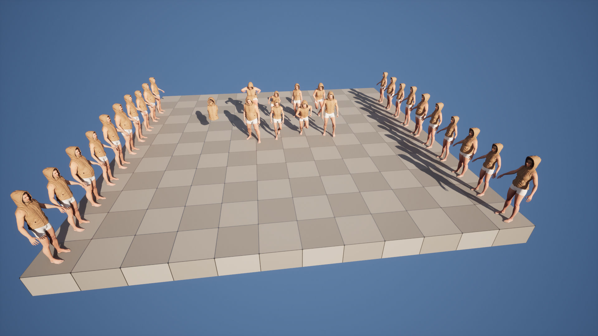 Vest 92 - All MH Bodies and UE5 Skeletons - Rigged Low-poly 3D model_5