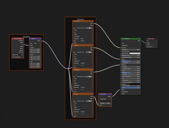 Heavy armored scifi robot character gameready Low-poly 3D model_44