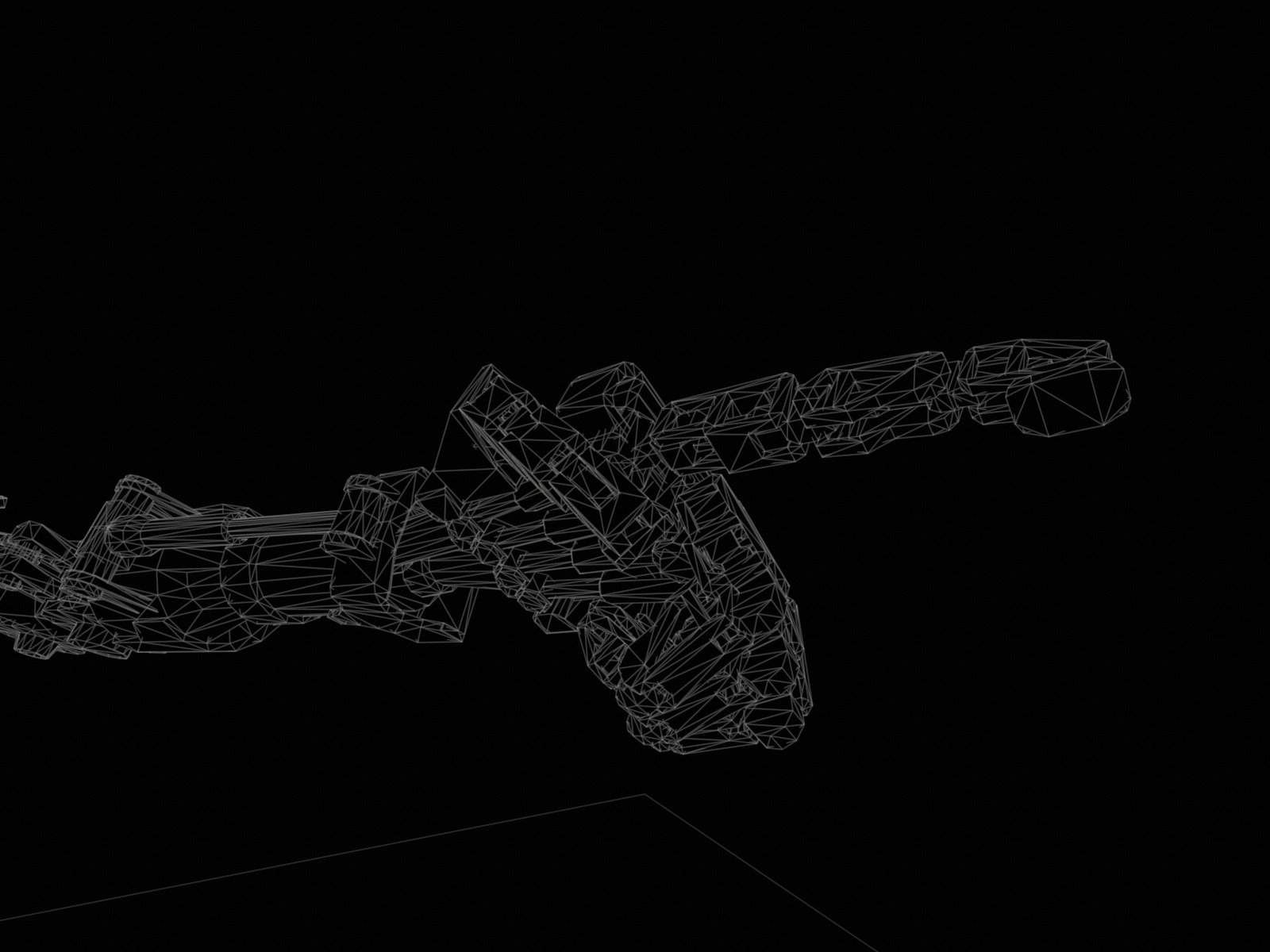 Heavy armored scifi robot character gameready Low-poly 3D model_36