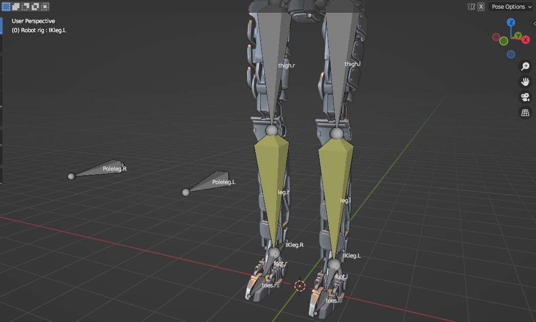 Heavy armored scifi robot character gameready Low-poly 3D model_42