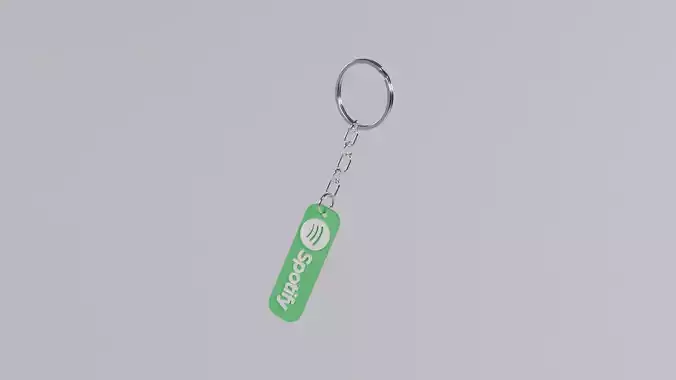 Spotify Keychain 3D print model