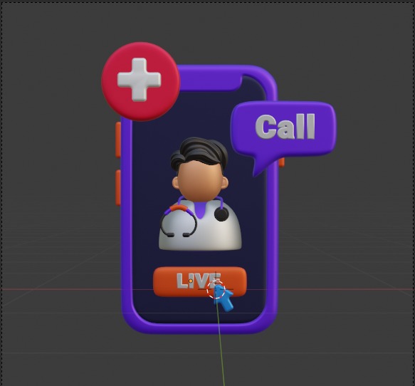 Future things 3d Illustration  Icon Pack 3D model_108