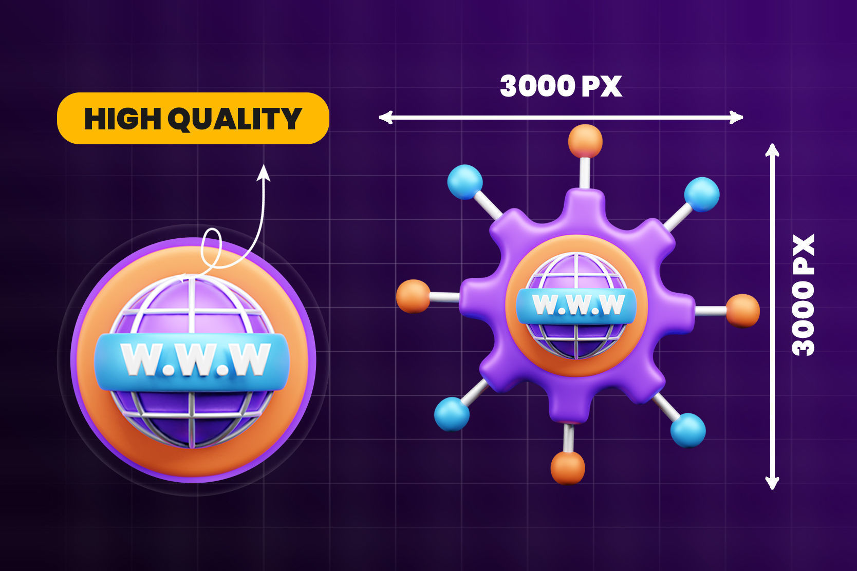 Future things 3d Illustration  Icon Pack 3D model_5