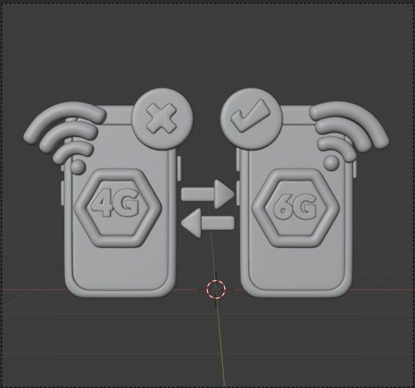 Future things 3d Illustration  Icon Pack 3D model_79