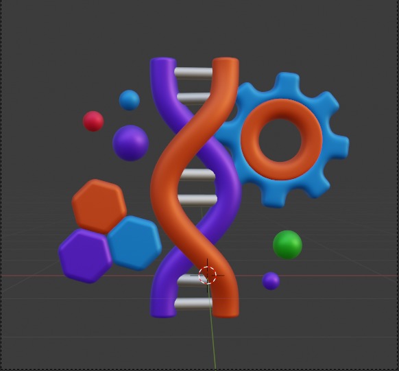 Future things 3d Illustration  Icon Pack 3D model_91