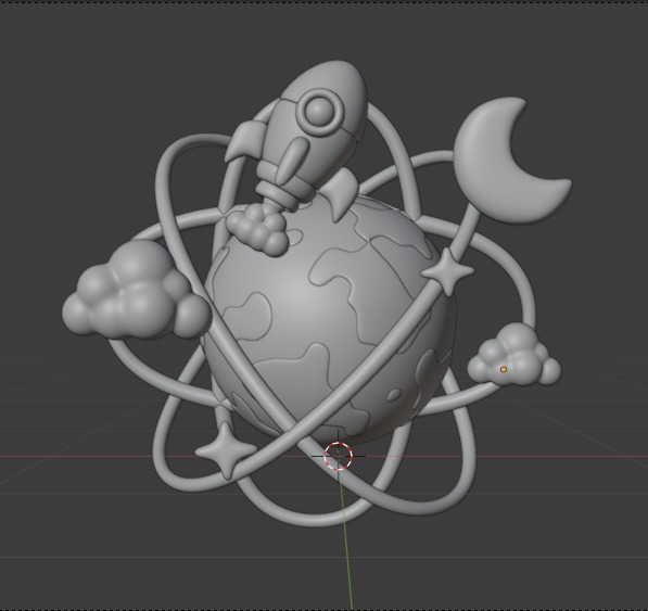 Future things 3d Illustration  Icon Pack 3D model_55