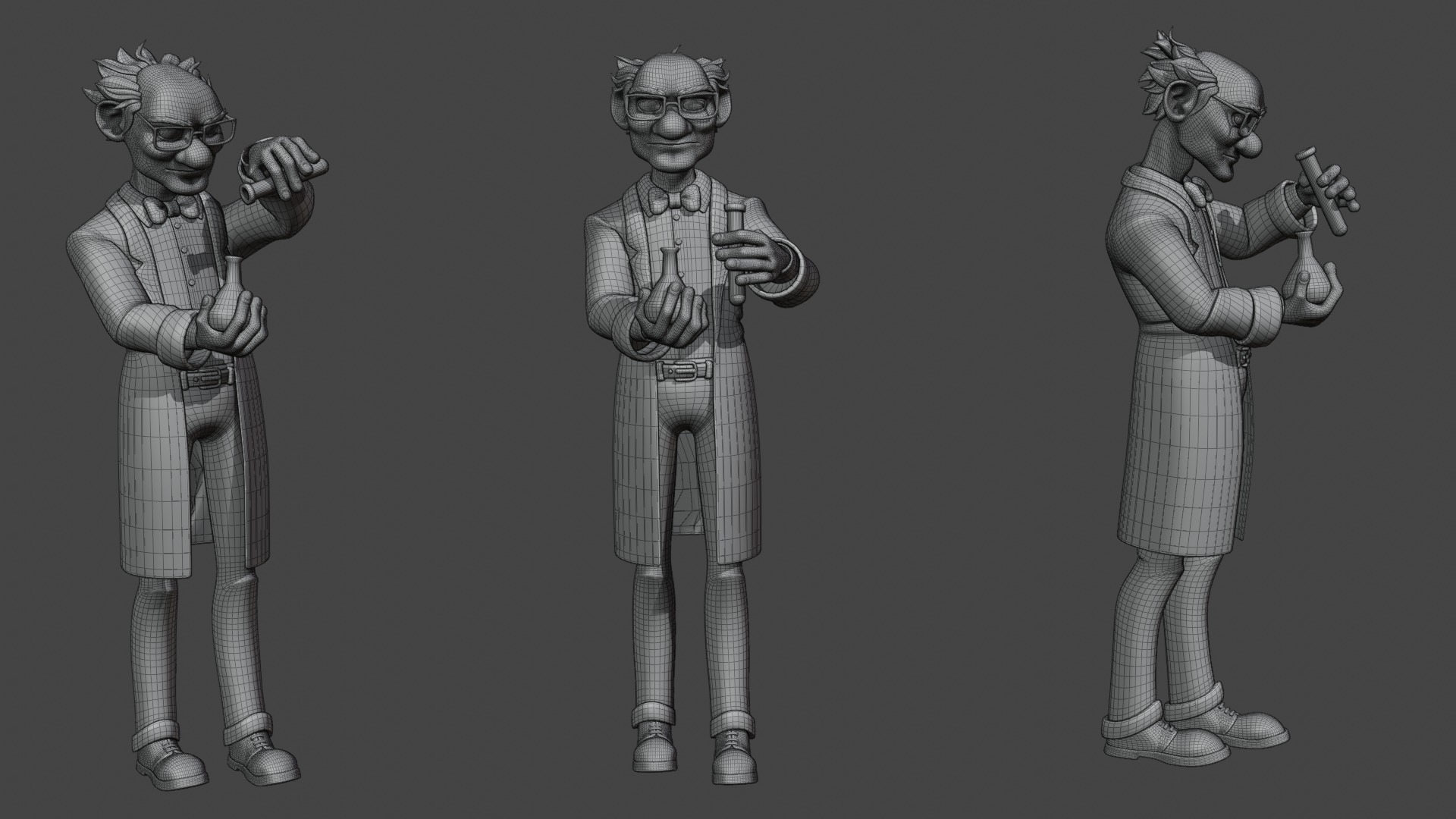 Chemstry Teacher Character 3D model_3
