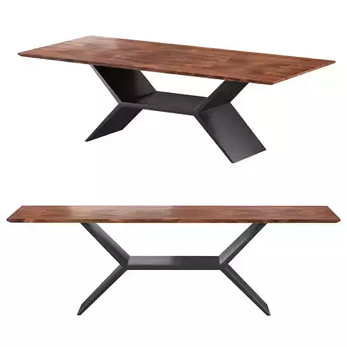Jacob Dining Table with Vertex Base