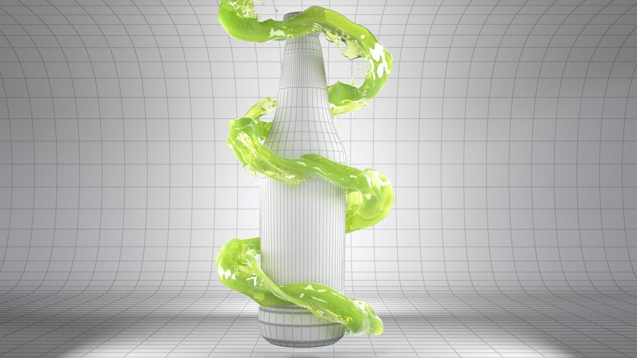 High Quality Realistic 3D Animated Splash Simulation 3D model animated ...