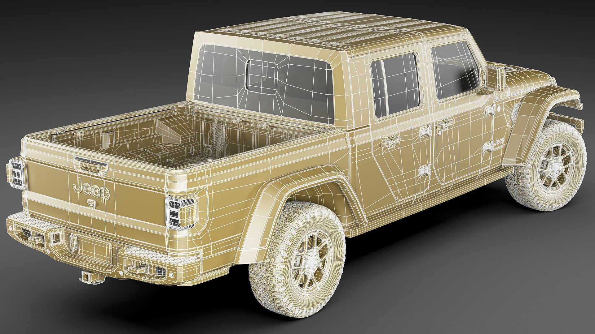 Jeep Gladiator 2024 3D model_34