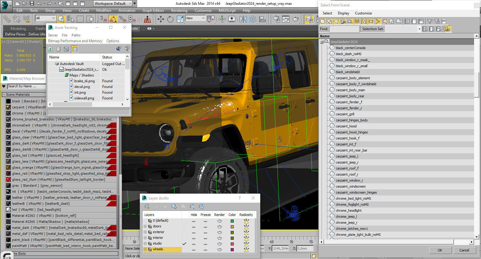 Jeep Gladiator 2024 3D model_37