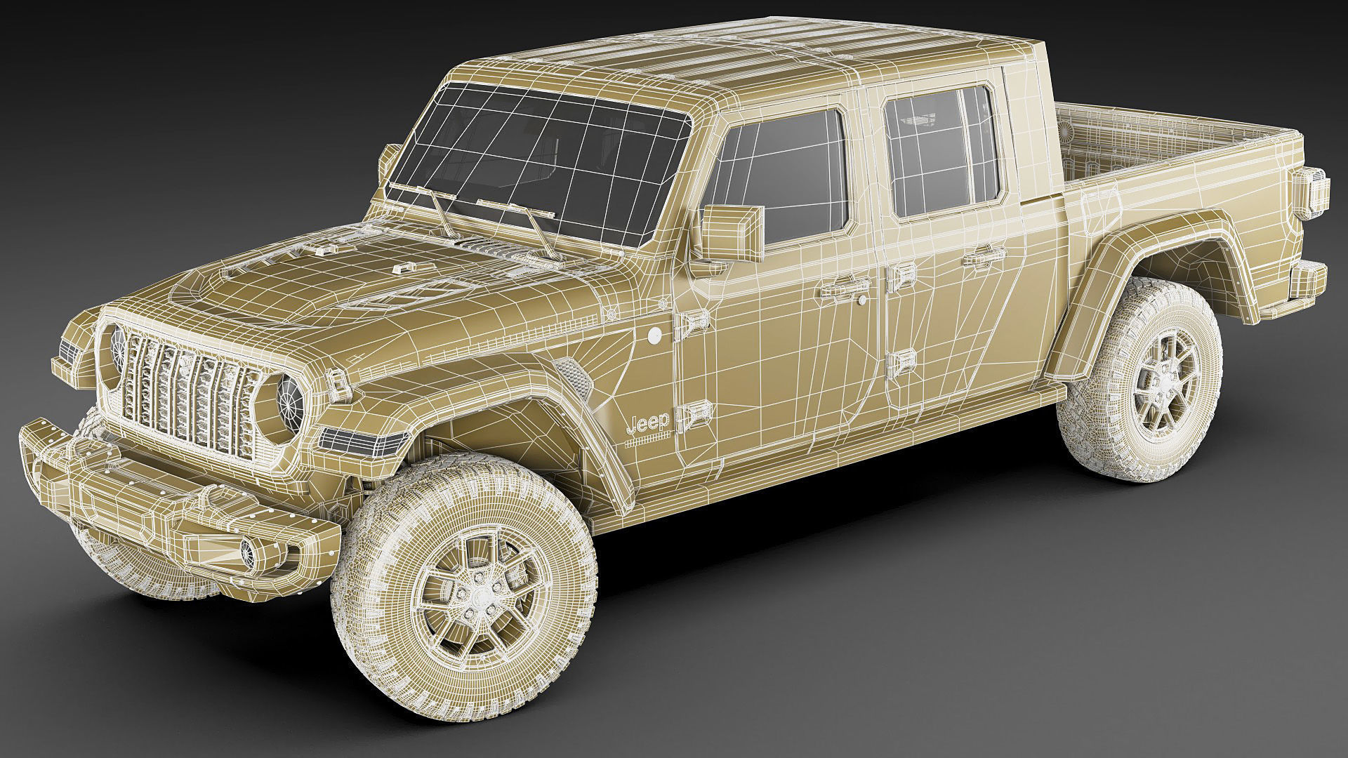 Jeep Gladiator 2024 3D model_33