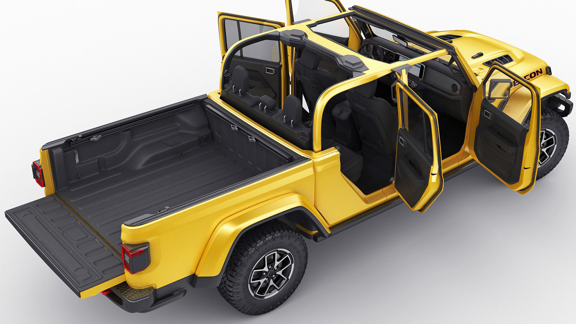 Jeep Gladiator 2024 3D model_20