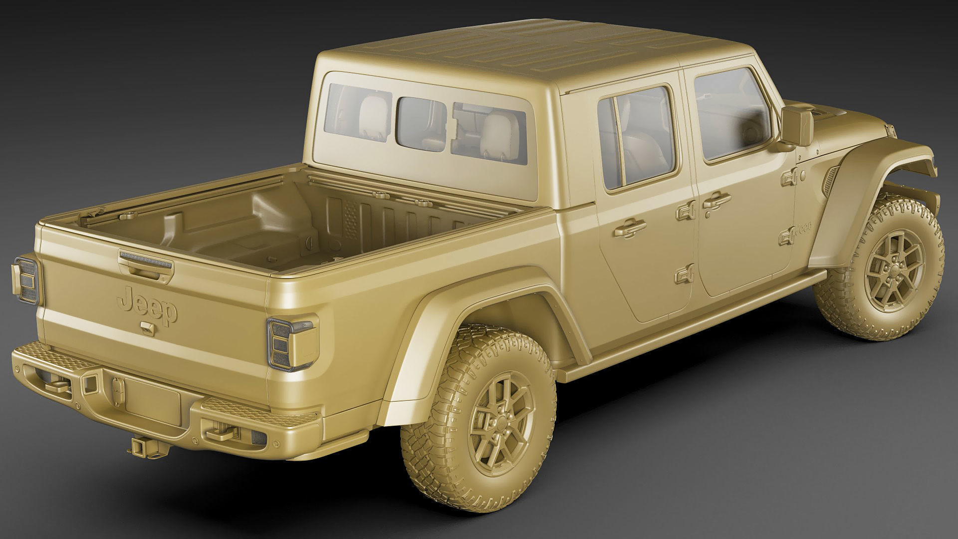 Jeep Gladiator 2024 3D model_27