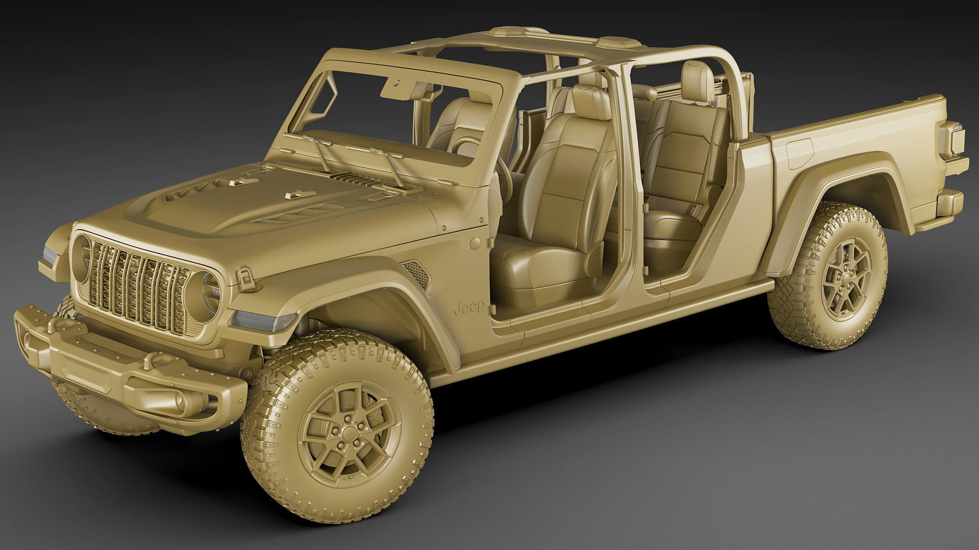 Jeep Gladiator 2024 3D model_26