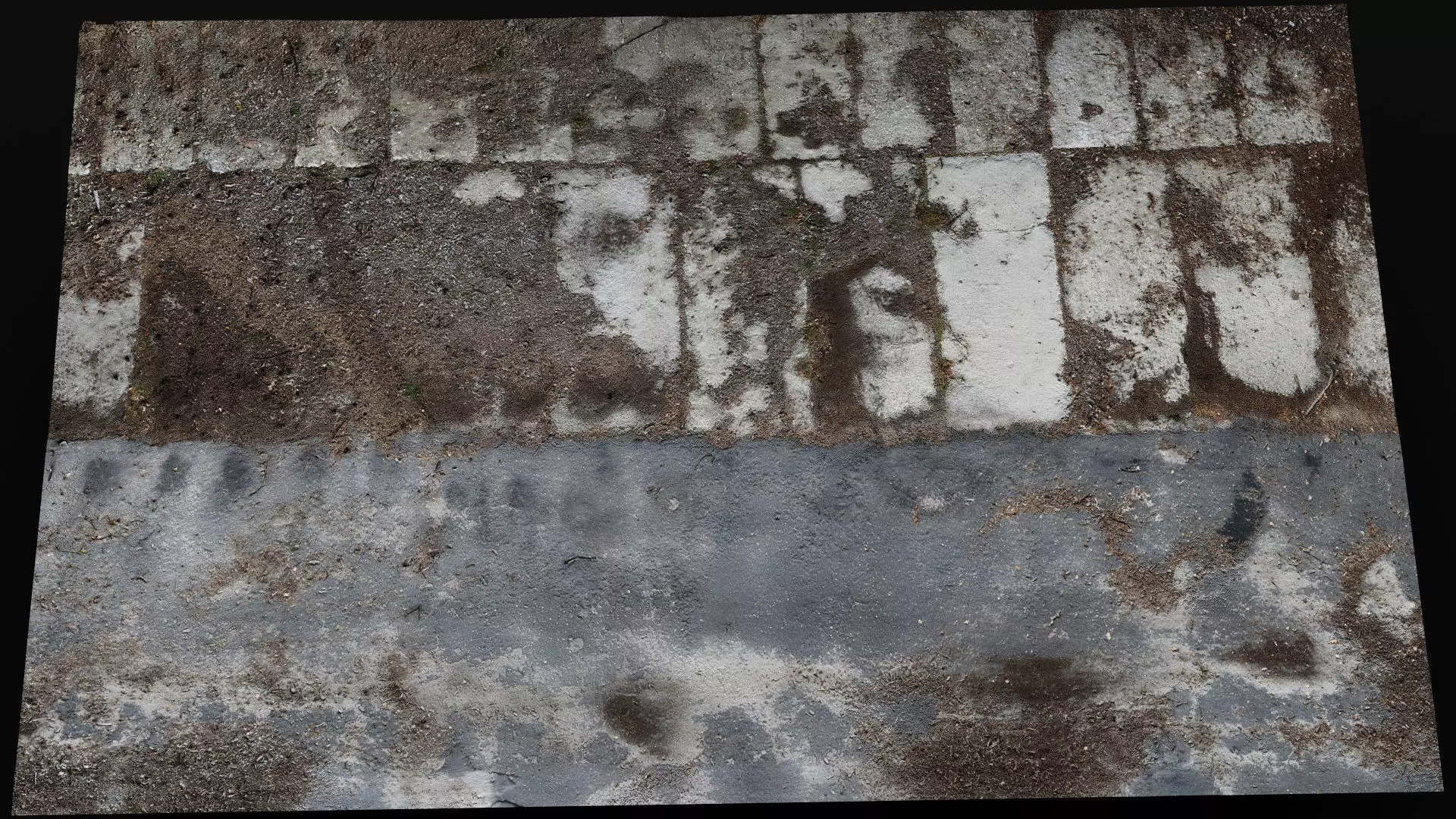 abandoned road derelict post-soviet asphalt photogrammetry Low-poly 3D model_0