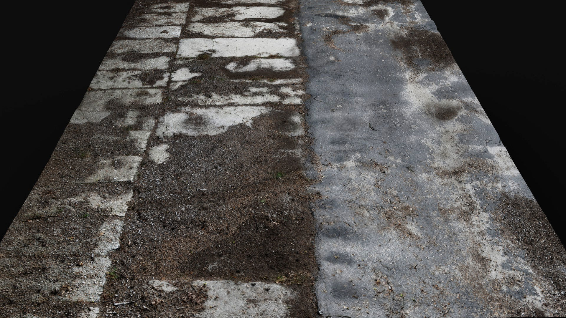 abandoned road derelict post-soviet asphalt photogrammetry Low-poly 3D model_3