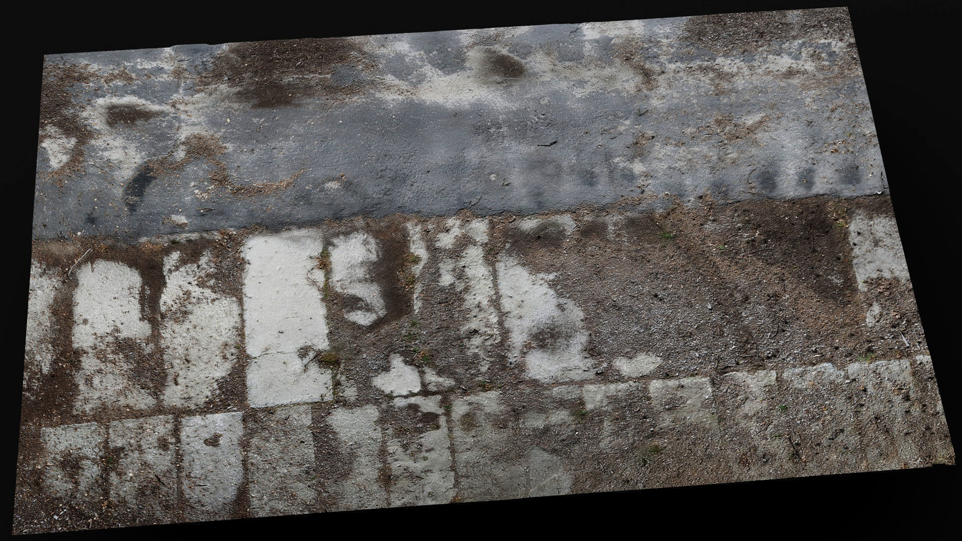 abandoned road derelict post-soviet asphalt photogrammetry Low-poly 3D model_5