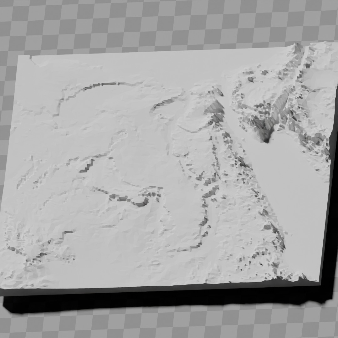 Egypt topography relief maps collection 3D print model_2