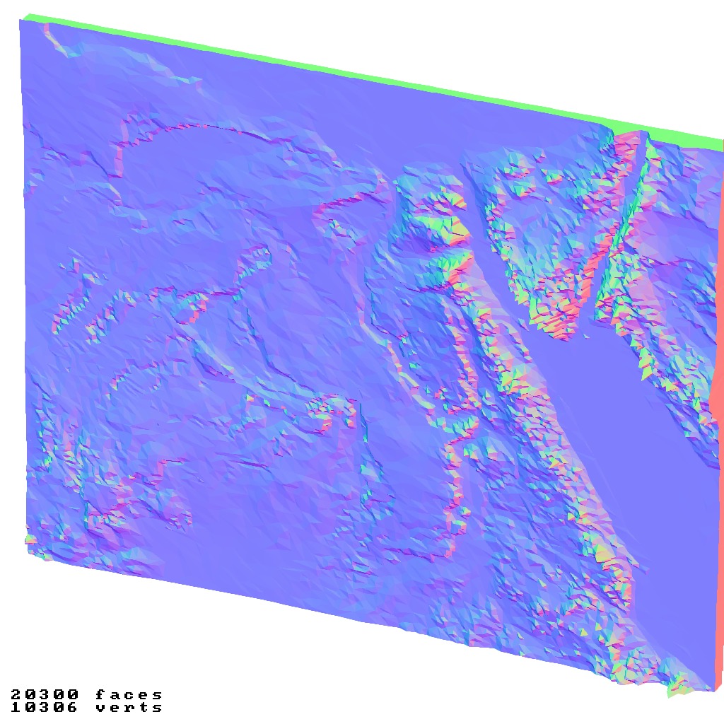 Egypt topography relief maps collection 3D print model_3