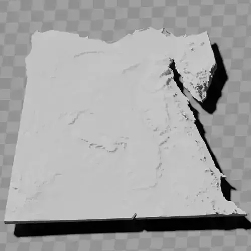 Egypt topography relief maps collection