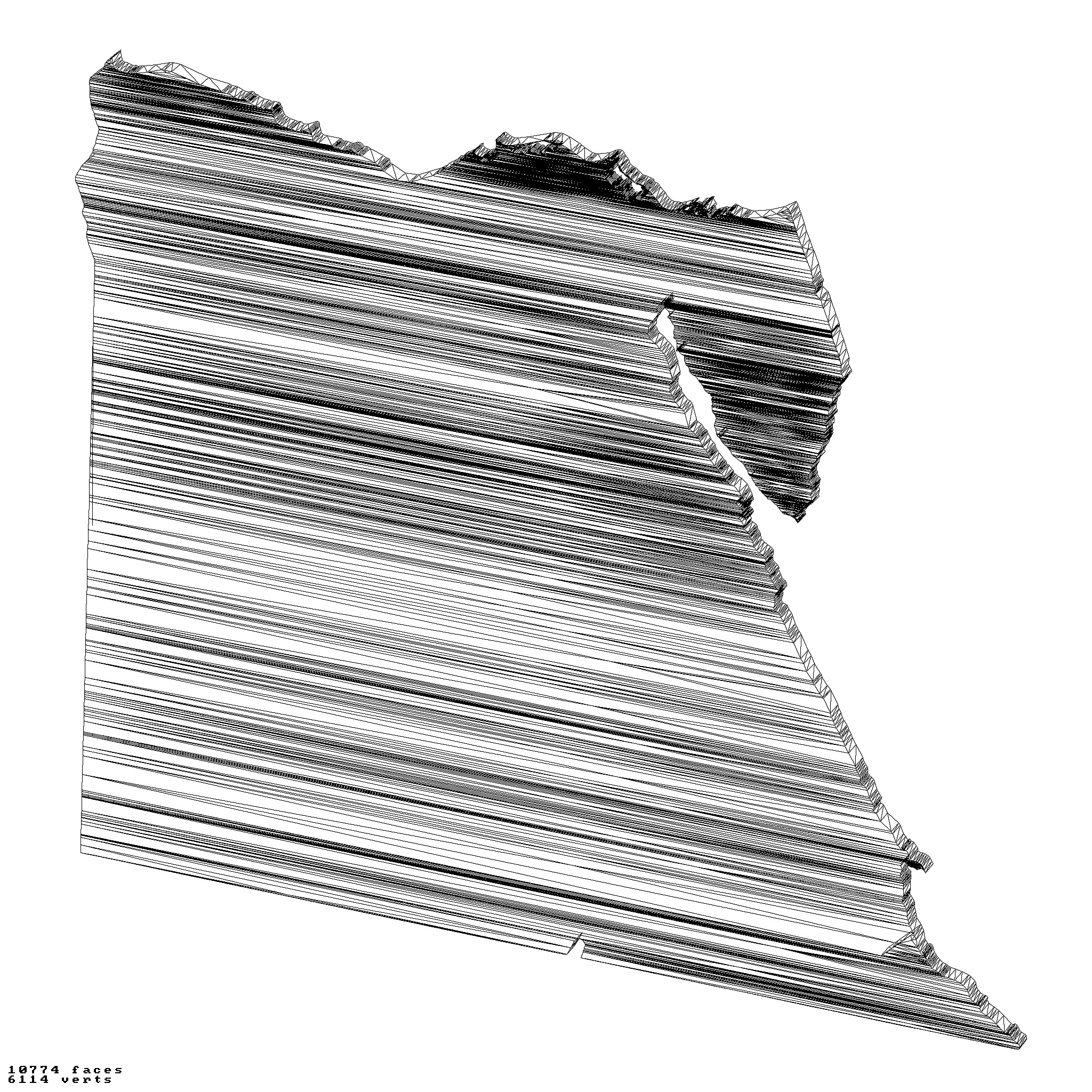 Egypt topography relief maps collection 3D print model_9