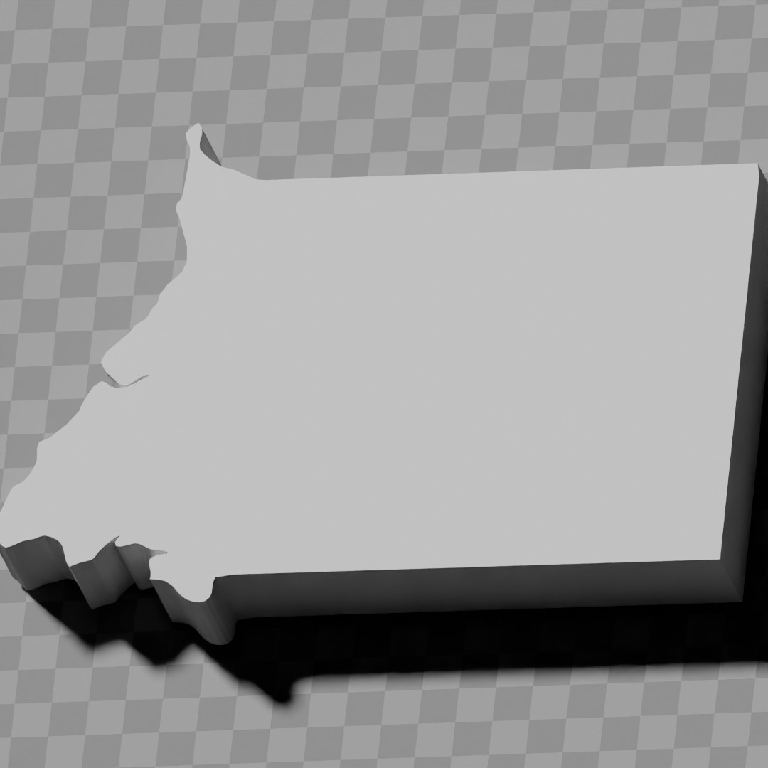 Equatorial Guinea topographic map collection 3D print model_5