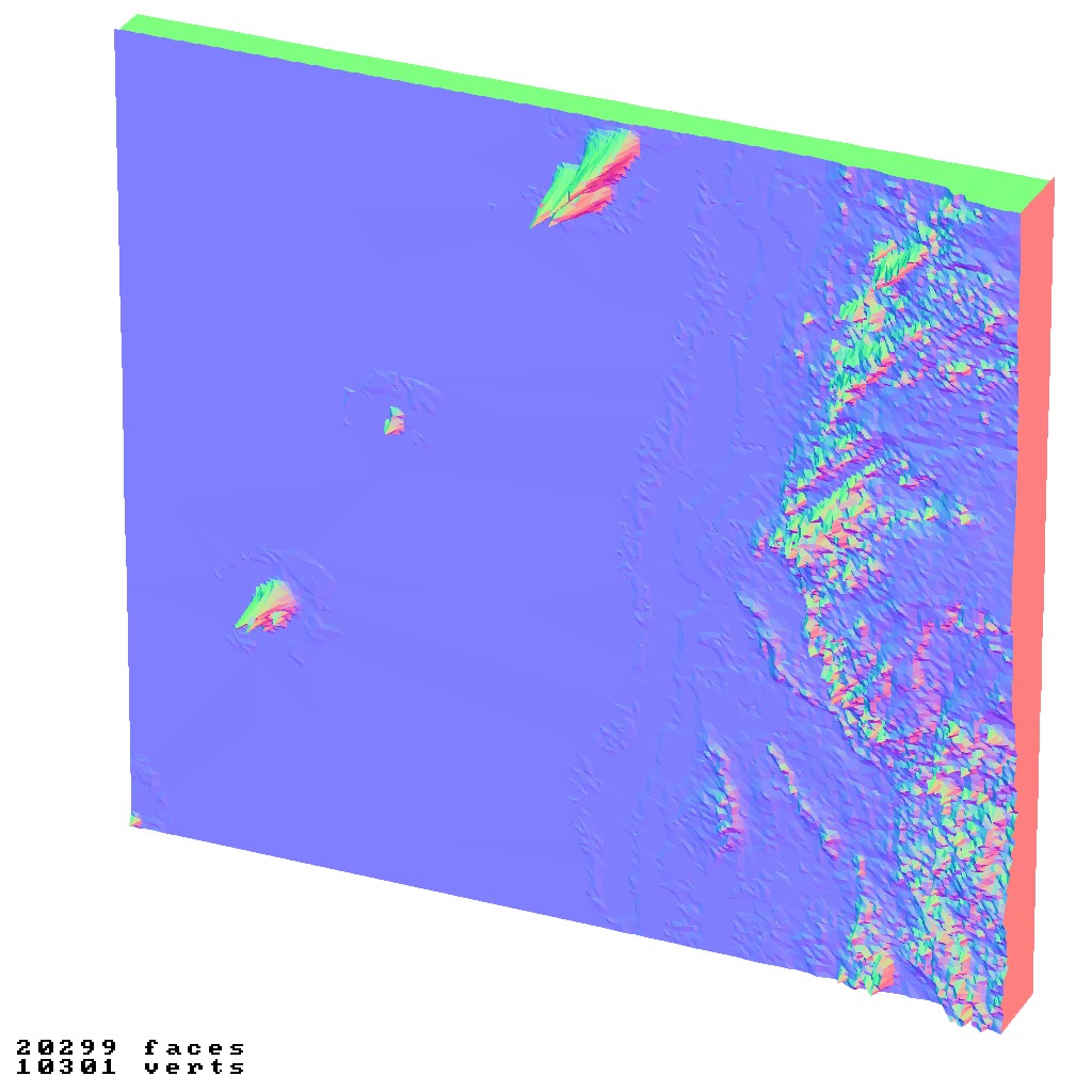 Equatorial Guinea topographic map collection 3D print model_8