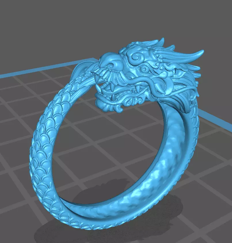 Anel Dragao oco - Dragon 3D print model_0