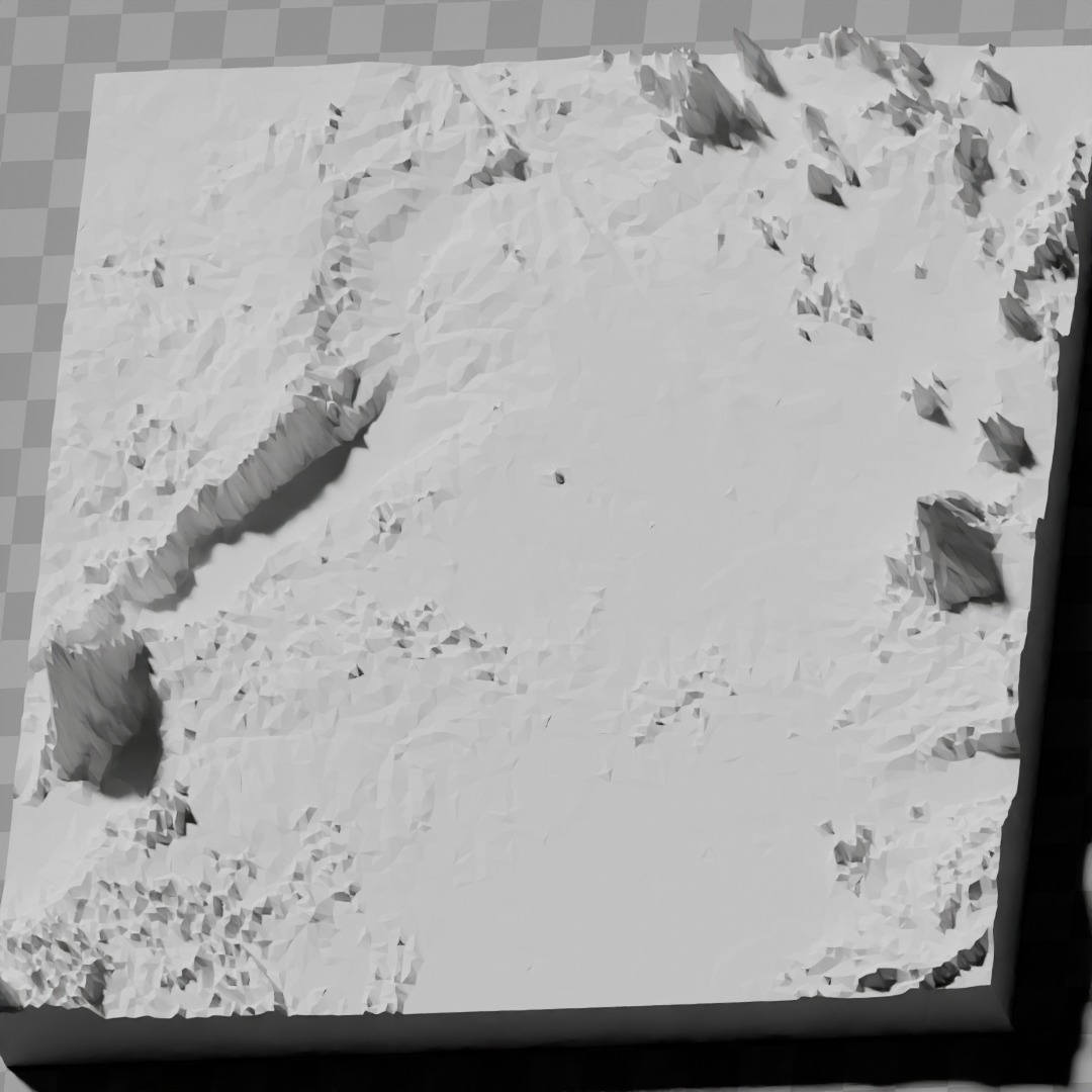 Uganda topography relief maps 3D print model_7