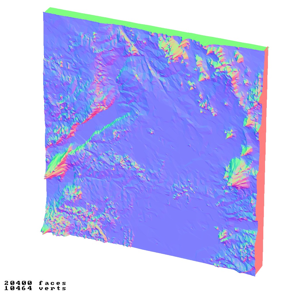 Uganda topography relief maps 3D print model_8