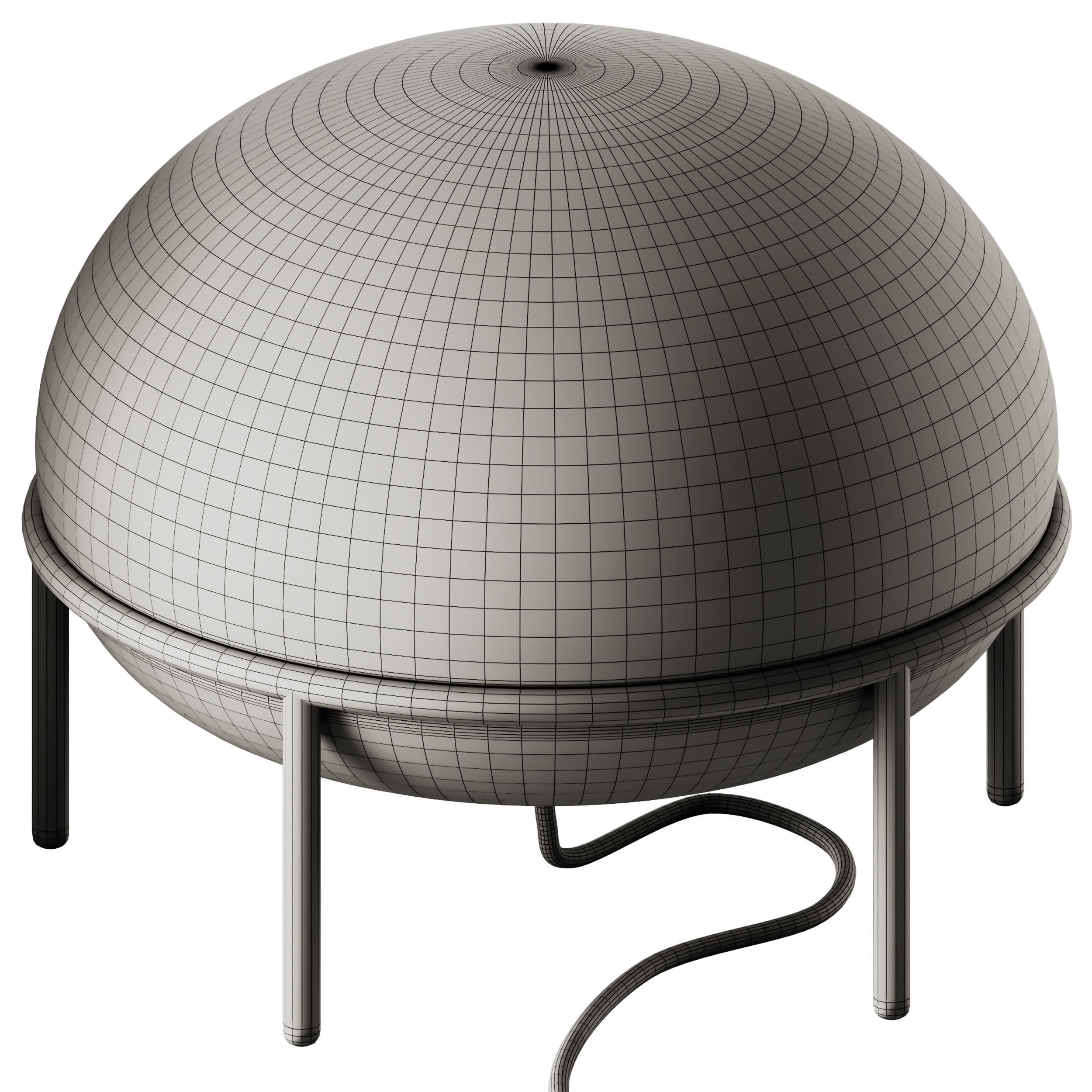 Woud Pump Table Lamp 3D model_5