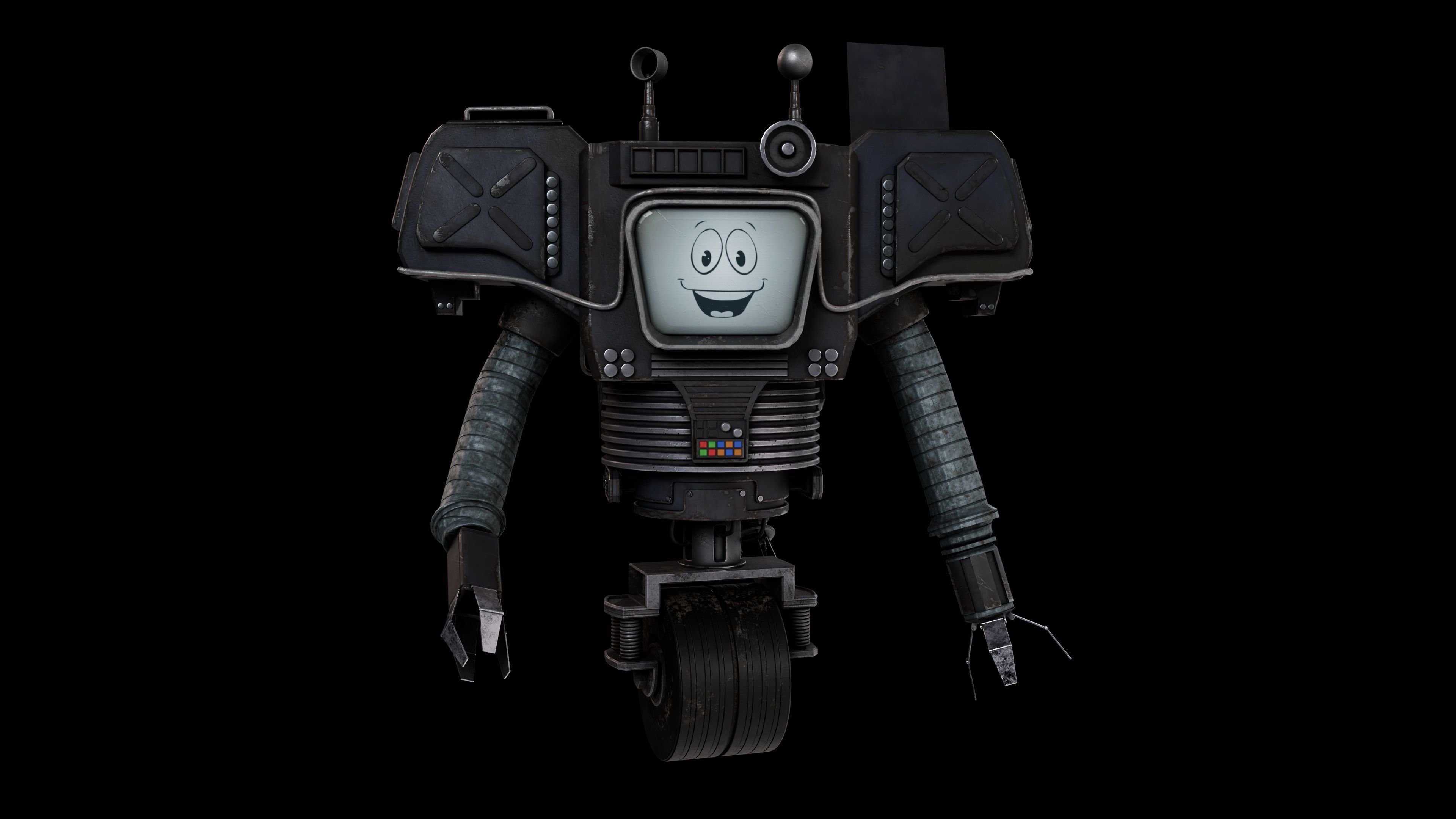 Yes Man Rigged Conceptual Model 3D model_3