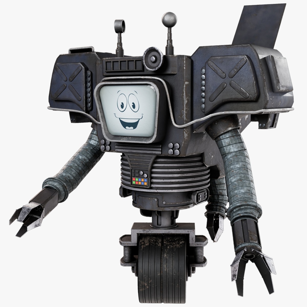 Yes Man Rigged Conceptual Model 3D model_2