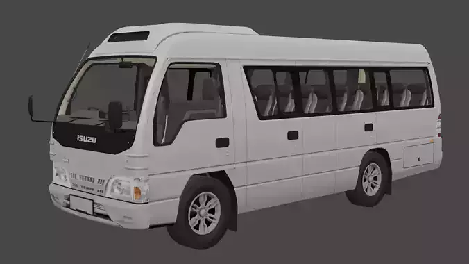 Isuzu NKR 55 Microbus Adiputro 3D model