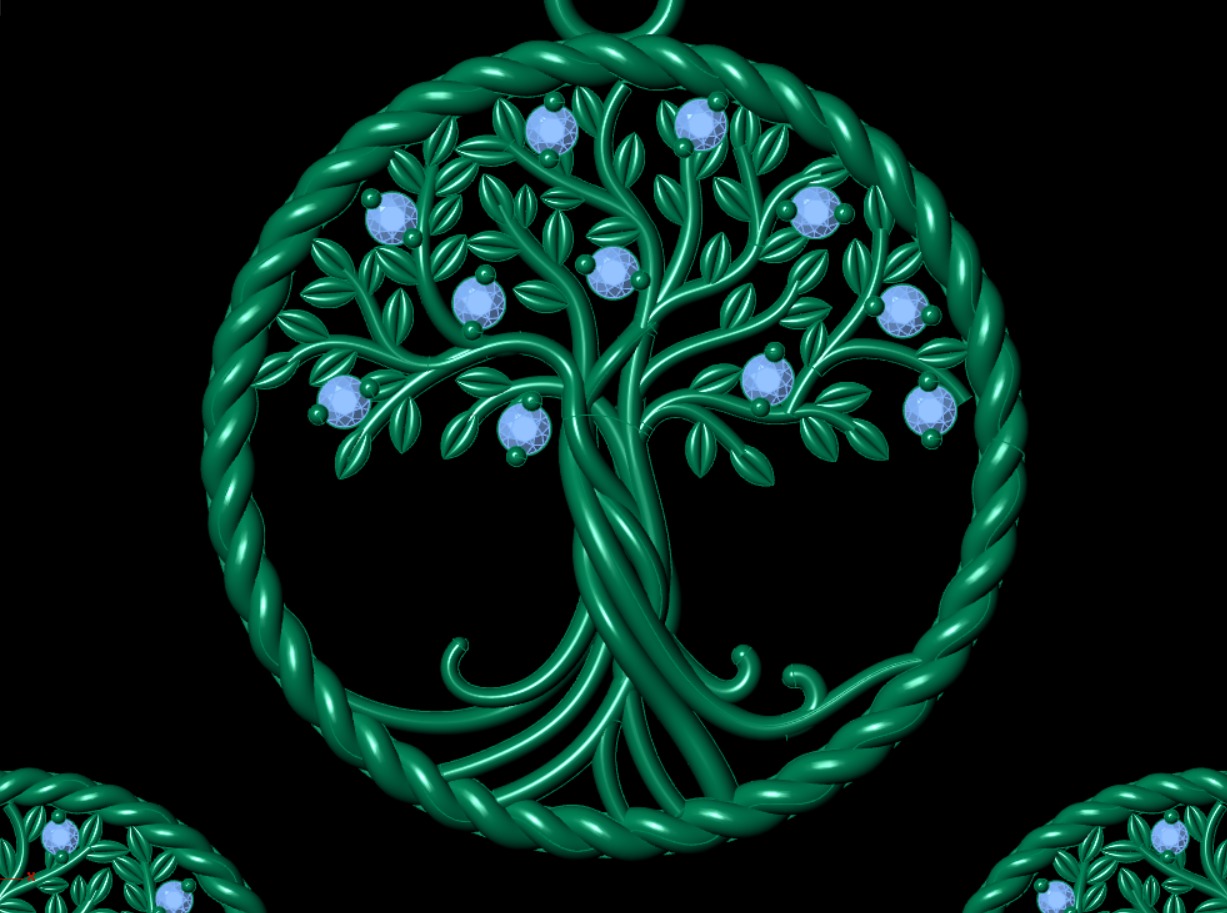 Very beautiful  daimond  pendant 3D print model_1