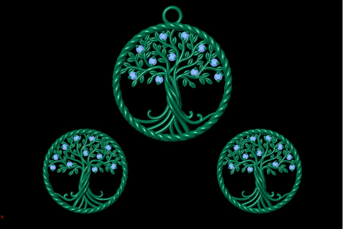 Very beautiful  daimond  pendant 3D print model_3