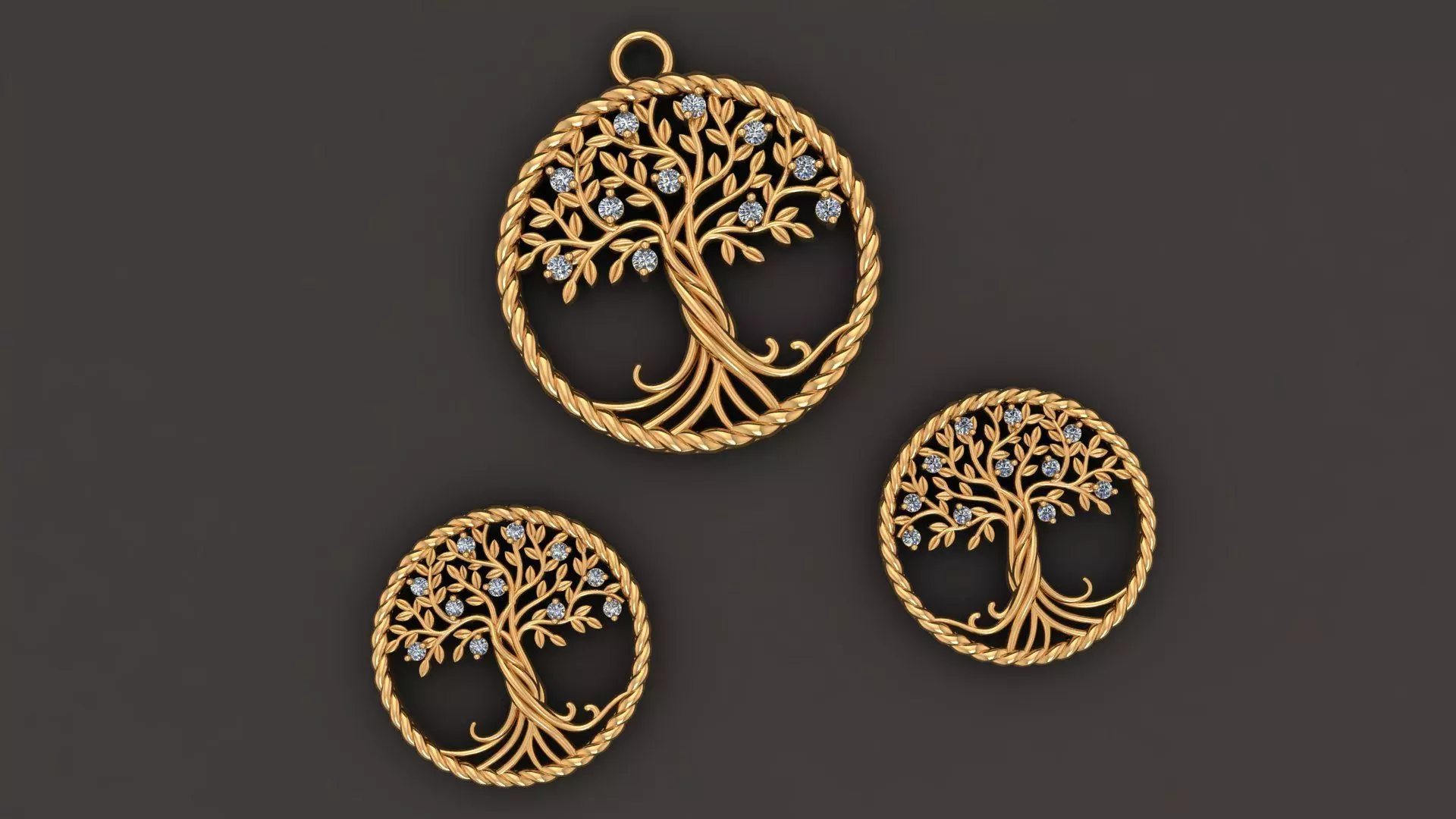 Very beautiful  daimond  pendant 3D print model_0