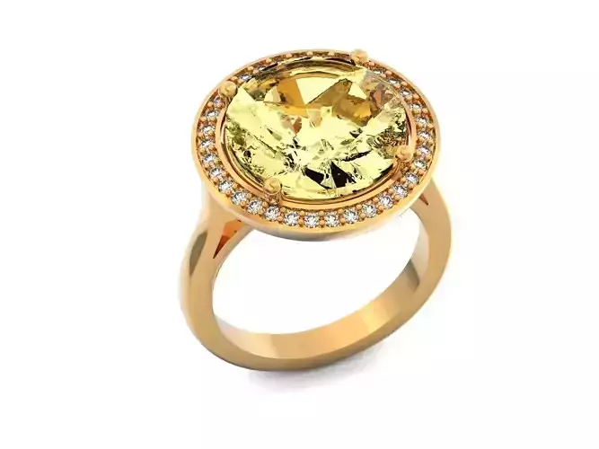 Engagement round cut halo 1321