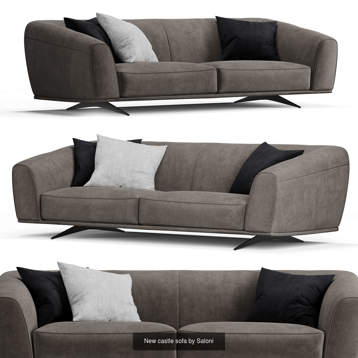 Set of Ready to Render Sofa Models FBX OBJ MAX 3D Model Collection_5