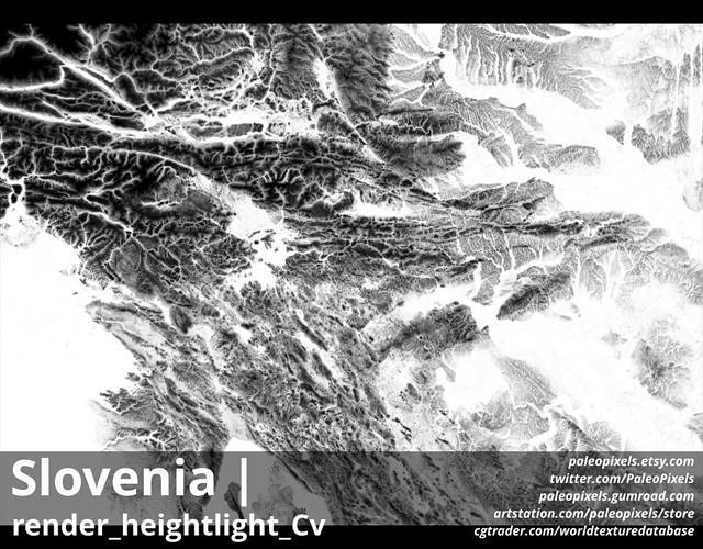Slovenia 8k Occlusion Normal Thickness Curvature Maps Texture