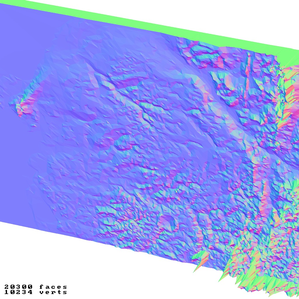 Senegal topographic relief map collection 3D print model_7